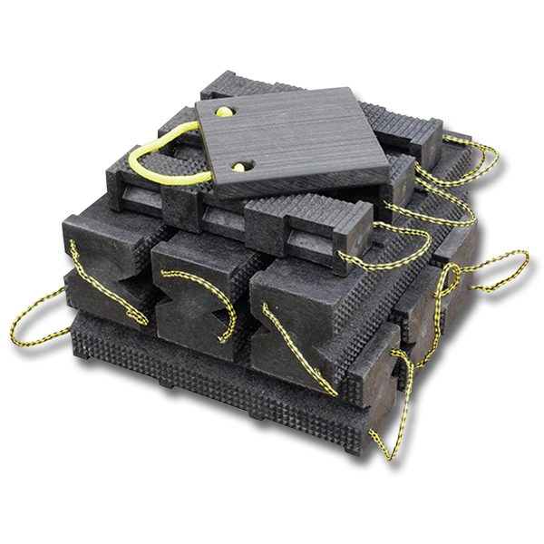 AME 10 Piece Cribbing Block Industrial Set - Storage